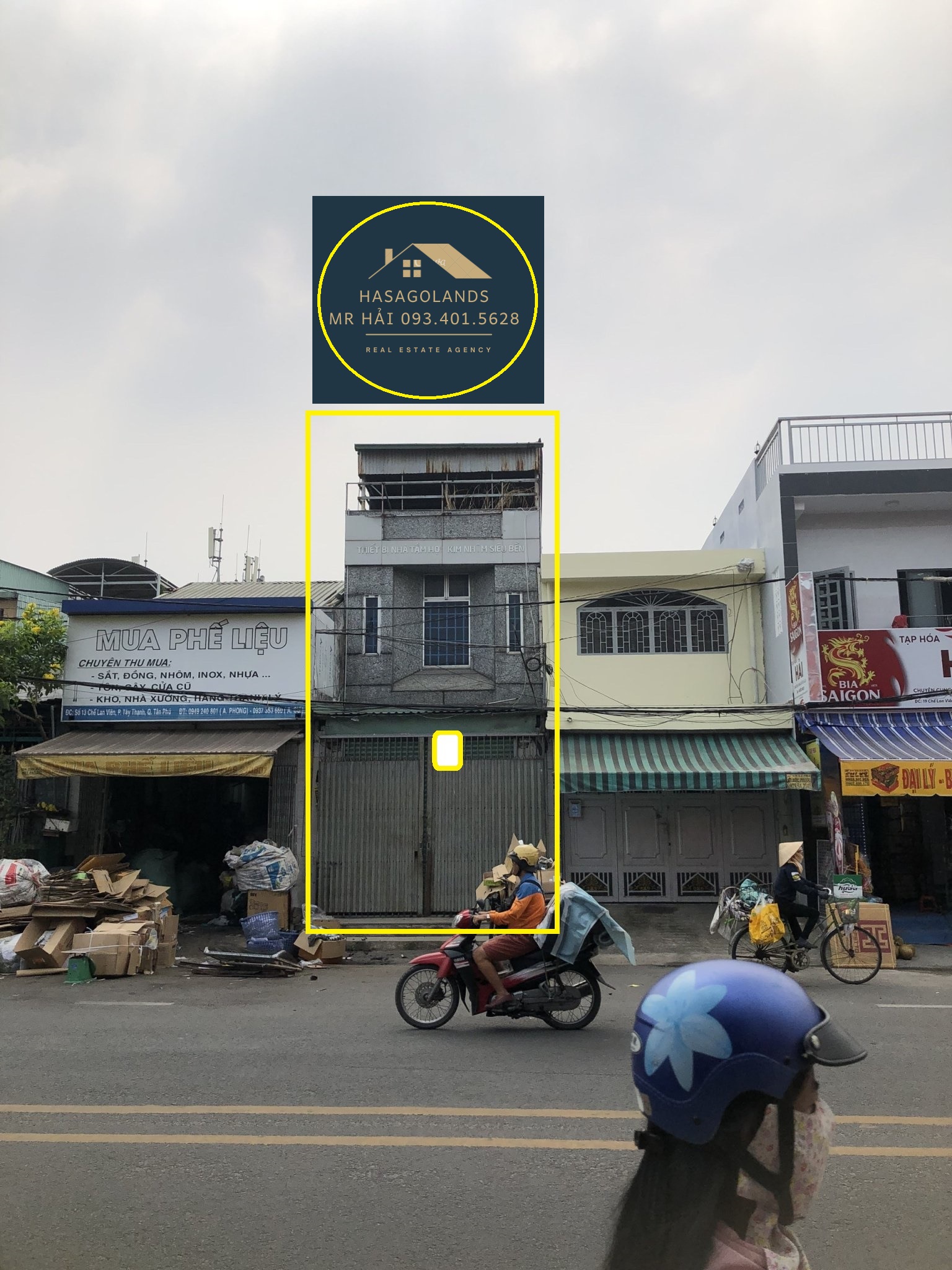 Cho thuê nhà Mặt Tiền KD Nguyễn Thái Học 153m2, Ngang 8.5M, 25triệu, gần chợ